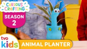 CURIOUS CRAFTING🖍✂️ Animal Planters 🌿 Season 2 Fun Arts & Crafts For Kids | TVOkids - Kingdom Kids Zone, Little Learners - TVOkids Preschool