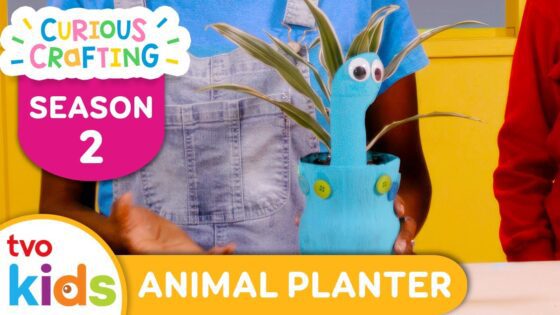 CURIOUS CRAFTING🖍✂️ Animal Planters 🌿 Season 2 Fun Arts & Crafts For Kids | TVOkids - Kingdom Kids Zone, Little Learners - TVOkids Preschool
