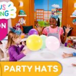 CURIOUS CRAFTING🖍✂️ Party Hats 🎉 Season 2 Fun Arts & Crafts For Kids | TVOkids - Kingdom Kids Zone, Little Learners - TVOkids Preschool