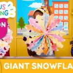 CURIOUS CRAFTING🖍✂️ Giant Snowflake ❄️ Season 2 Fun Arts & Crafts For Kids | TVOkids - Kingdom Kids Zone, Little Learners - TVOkids Preschool