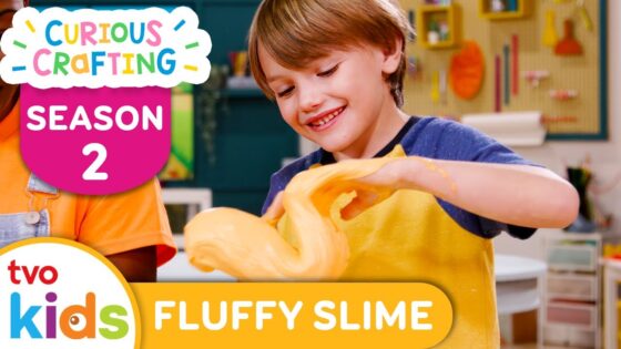 CURIOUS CRAFTING🖍✂️ Fluffy Slime 🥴 Season 2 Fun Arts & Crafts For Kids | TVOkids - Kingdom Kids Zone, Little Learners - TVOkids Preschool