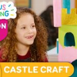 CURIOUS CRAFTING🖍✂️ Castle In The Sky Craft 🏰 Season 2 Fun Arts & Crafts For Kids | TVOkids - Kingdom Kids Zone, Little Learners - TVOkids Preschool