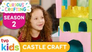 CURIOUS CRAFTING🖍✂️ Castle In The Sky Craft 🏰 Season 2 Fun Arts & Crafts For Kids | TVOkids - Kingdom Kids Zone, Little Learners - TVOkids Preschool