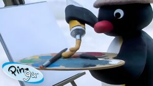 Pingu Becomes a Painter 🐧 | Pingu – Official Channel | Cartoons For Kids - Kids (0-5), Kingdom Kids Zone - Pingu - Official Channel