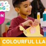 CURIOUS CRAFTING🖍✂️ Colourful Llama 🦙 Season 2 Fun Arts & Crafts For Kids | TVOkids - Kingdom Kids Zone, Little Learners - TVOkids Preschool
