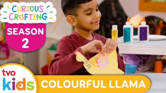 CURIOUS CRAFTING🖍✂️ Colourful Llama 🦙 Season 2 Fun Arts & Crafts For Kids | TVOkids - Kingdom Kids Zone, Little Learners - TVOkids Preschool