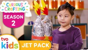 CURIOUS CRAFTING🖍✂️ Jet Pack 🚀 Season 2 Fun Arts & Crafts For Kids | TVOkids - Kingdom Kids Zone, Little Learners - TVOkids Preschool