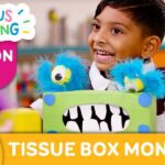 CURIOUS CRAFTING🖍✂️ Tissue Box Monster 👾 Season 2 Fun Arts & Crafts For Kids | TVOkids - Kingdom Kids Zone, Little Learners - TVOkids Preschool