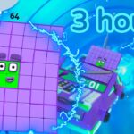 🌈Colourful Maths 🌈| 3 hours of Numberblocks full episodes | Maths for Kids | Learn to Count - Kingdom Kids Zone, Little Learners - Numberblocks