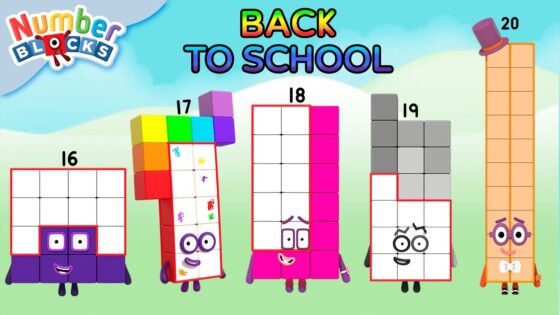 Back to School Maths | Meet Numbers 16-20 | Learn to Count | @Numberblocks - Kingdom Kids Zone, Little Learners - Numberblocks