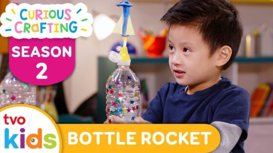 CURIOUS CRAFTING🖍✂️ Bottle Rockets 🚀 Season 2 Fun Arts & Crafts For Kids | TVOkids - Kingdom Kids Zone, Little Learners - TVOkids Preschool