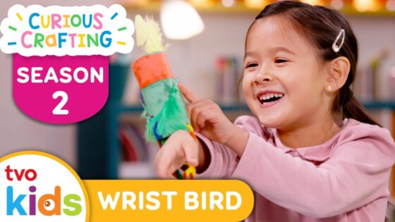 CURIOUS CRAFTING🖍✂️ Wrist Birds 🦜 Season 2 Fun Arts & Crafts For Kids | TVOkids - Kingdom Kids Zone, Little Learners - TVOkids Preschool