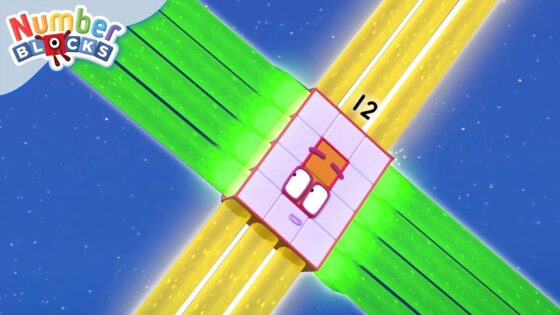 Numberblocks – Twelve, Ride the Rays & more! | Learn to Count | Maths Cartoons for Kids - Kingdom Kids Zone, Little Learners - Numberblocks