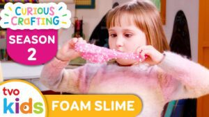CURIOUS CRAFTING🖍✂️ Floam Slime 💥 Season 2 Fun Arts & Crafts For Kids | TVOkids - Kingdom Kids Zone, Little Learners - TVOkids Preschool