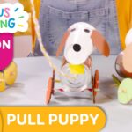 CURIOUS CRAFTING🖍✂️ Pull Puppy 🐶 Season 2 Fun Arts & Crafts For Kids | TVOkids - Kingdom Kids Zone, Little Learners - TVOkids Preschool