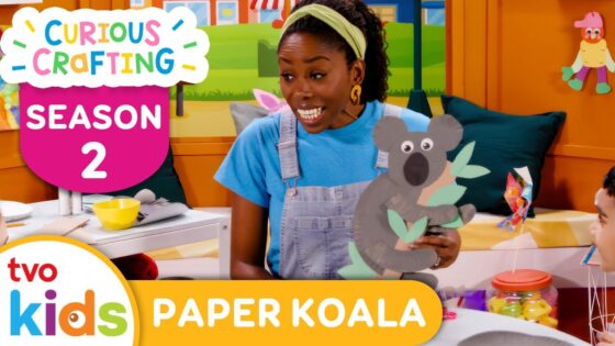 CURIOUS CRAFTING🖍✂️ Paper Koala In A Tree 🐨 Season 2 Fun Arts & Crafts For Kids | TVOkids - Kingdom Kids Zone, Little Learners - TVOkids Preschool