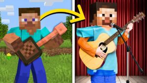 Any SONG My Friend Makes in Minecraft, I Make in REAL LIFE! - Gameplay, Kingdom Kids Zone, Minecraft - EYstreem