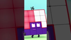 #shorts | Meet Numberblock Sixteen! | Counting for Kids | Maths Cartoons | @Numberblocks - Kingdom Kids Zone, Little Learners, Shorts - Numberblocks