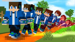 Minecraft, But From 2D to 3D to 4D to 5D - Gameplay, Kingdom Kids Zone, Minecraft - EYstreem