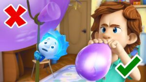 Blowing up a Balloon: GONE WRONG!? | The Fixies - Kingdom Kids Zone, Little Learners - The Fixies