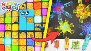 Colourful Stampolines Craft for kids! | Learn Maths and Colours | Numberblocks - Kingdom Kids Zone, Little Learners - Numberblocks