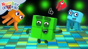 Four on the Floor | Kids songs & Maths | Learn to Count | Numberblocks - Kingdom Kids Zone, Little Learners - Numberblocks
