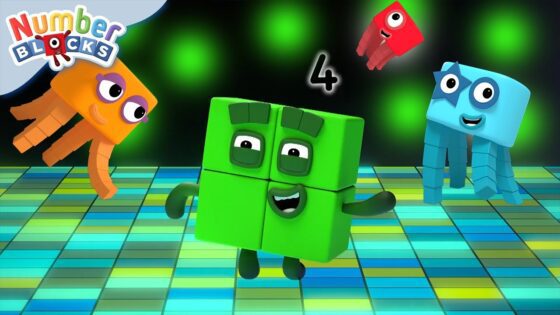Four on the Floor | Kids songs & Maths | Learn to Count | Numberblocks - Kingdom Kids Zone, Little Learners - Numberblocks