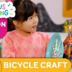CURIOUS CRAFTING🖍✂️ Cardboard Bicycle 🚲 Season 2 Fun Arts & Crafts For Kids | TVOkids - Kingdom Kids Zone, Little Learners - TVOkids Preschool