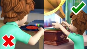 How to play a Record Disc CORRECTLY ✅ | The Fixies - Kingdom Kids Zone, Little Learners - The Fixies