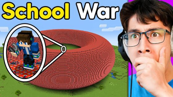 I Started a WAR on My SCHOOL Minecraft Server - Gameplay, Kingdom Kids Zone, Minecraft - EYstreem