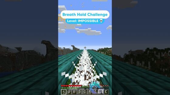 HOLD Your Breath Challenge! #minecraft - Gameplay, Kingdom Kids Zone, Minecraft - EYstreem