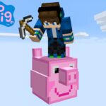 Trapped on One Peppa Pig Block in Minecraft - Gameplay, Kingdom Kids Zone, Minecraft - EYstreem