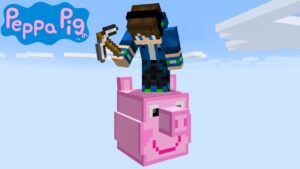 Trapped on One Peppa Pig Block in Minecraft - Gameplay, Kingdom Kids Zone, Minecraft - EYstreem