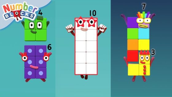 Learn to Count to 10 | First Grade Math made fun | Addition compilation | Numberblocks - Kingdom Kids Zone, Little Learners - Numberblocks