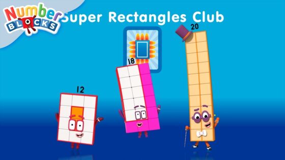 Super Rectangles Club 🟥 | Learn to count – Numberblocks Full Episodes | Maths for Kids - Kingdom Kids Zone, Little Learners - Numberblocks