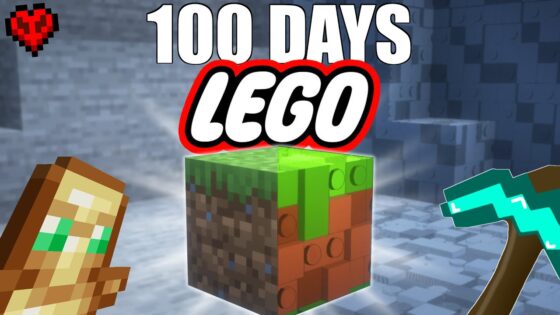 100 days in LEGO Minecraft Hardcore - Gameplay, Kingdom Kids Zone, Minecraft - CringyGull