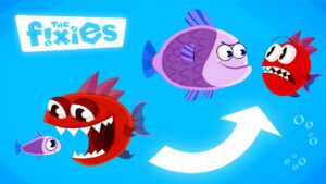 There's Always a BIGGER Fish! | The Fixies | 4 Hours of Educational Content for Kids - Kingdom Kids Zone, Little Learners - The Fixies