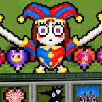 Minecraft, But There’s AMAZING DIGITAL CIRCUS Hearts - Gameplay, Kingdom Kids Zone, Minecraft - EYstreem