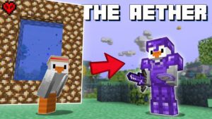 Trying not to Die in the AETHER - Gameplay, Kingdom Kids Zone, Minecraft - CringyGull