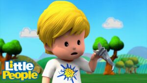 Paper Plane Challenge! | Little People Mini Adventures | Kids Cartoons - Kids TV Series, Kingdom Kids Zone - Little People - Fisher Price