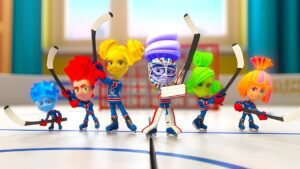 Table Hockey Battle: Tom Thomas vs. the Fixie Kids! | The Fixies - Kingdom Kids Zone, Little Learners - The Fixies