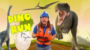 Dino Run Kids Song | Dinosaur Dance Song - Kingdom Kids Zone, Sing With Me - Handyman Hal - Music for Kids
