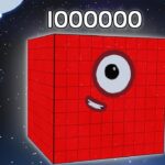 Numberblocks are counting from 1 to 1,000,000 | Learn to count BIG Numbers | Maths Cartoons for Kids - Kingdom Kids Zone, Little Learners - Numberblocks