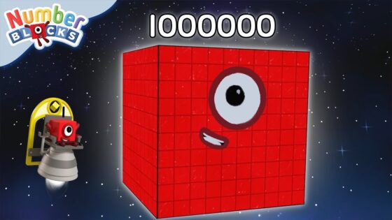 Numberblocks are counting from 1 to 1,000,000 | Learn to count BIG Numbers | Maths Cartoons for Kids - Kingdom Kids Zone, Little Learners - Numberblocks