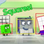 🔲 Squares Adventure! | Learn Shapes & Learn to Count | Numberblocks 🌈 - Kingdom Kids Zone, Little Learners - Numberblocks