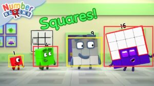 🔲 Squares Adventure! | Learn Shapes & Learn to Count | Numberblocks 🌈 - Kingdom Kids Zone, Little Learners - Numberblocks