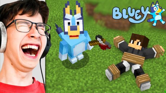 I Fooled My Friend as BLUEY in Minecraft - Gameplay, Kingdom Kids Zone, Minecraft - EYstreem