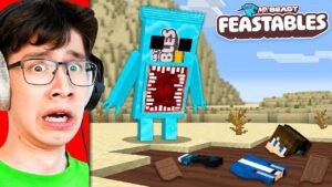I Fooled My Friend as a FEASTABLES in Minecraft - Gameplay, Kingdom Kids Zone, Minecraft - EYstreem