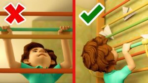 Tom Thomas' Big Workout 💪🏻 Can he do a pull-up? | The Fixies | Educational Animation for Kids - Kingdom Kids Zone, Little Learners - The Fixies