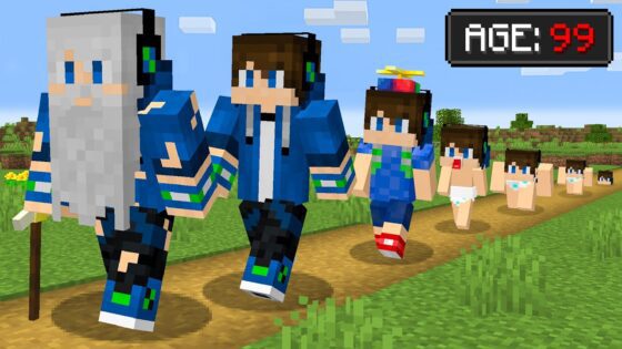 EYstreem’s BIRTH to DEATH in Minecraft - Gameplay, Kingdom Kids Zone, Minecraft - EYstreem